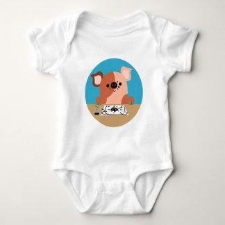 Kute Cartoon Draaiingspiglet Baby Romper