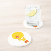 Kute Cartoon Ducking Onderzetter (Zijkant)