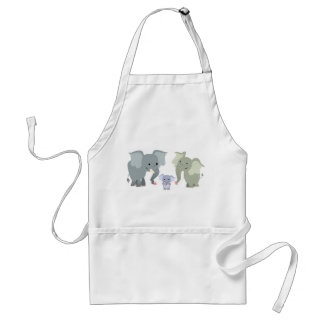 Kute Cartoon Elephant Family Schort