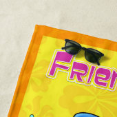 Kute cartoon fish strand dowel strandlaken (In situ)