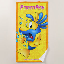 Kute cartoon fish strand dowel strandlaken