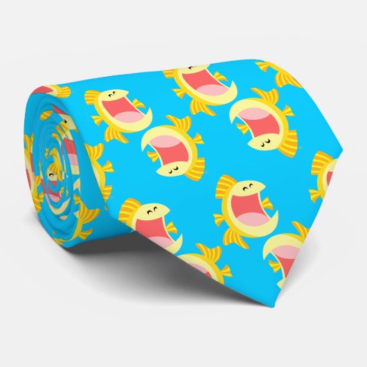 Kute Cartoon Fish Stropdas (Opgerold)