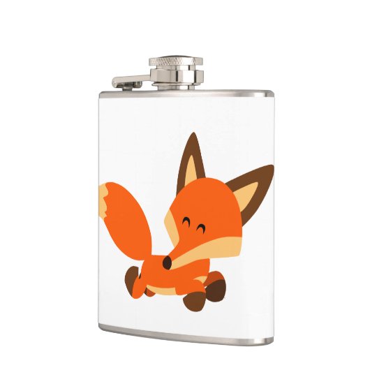Kute Cartoon Fox Hip Flask Heupfles (Links)