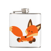 Kute Cartoon Fox Hip Flask Heupfles (Voorkant)