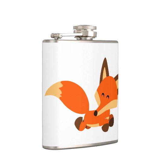 Kute Cartoon Fox Hip Flask Heupfles (Rechts)