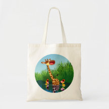 Kute Cartoon Giraffe en Ducklings Bag