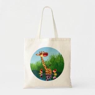 Kute Cartoon Giraffe en Ducklings Bag Tote Bag