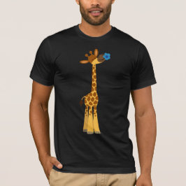 Kute Cartoon Giraffe en ventilator T-shirt