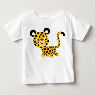 Kute Cartoon glimlachend luipaard Baby T-shirt