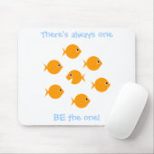 Kute Cartoon Goldfish Inspirating Gezegde for Kids Muismat (Met muis)