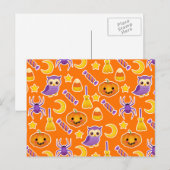 Kute Cartoon Halloween Design met pompoenen Briefkaart (Voorkant / Achterkant)