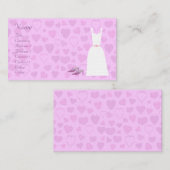 Kute Cartoon Hearts, Dress & Showbord Visitekaartje (Voorkant / Achterkant)