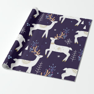 Kute cartoon herten naadloos patroon, kwekerijrug cadeaupapier