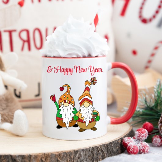 Kute Cartoon kerstgnomen Mok