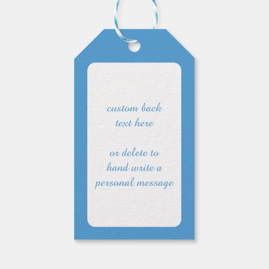 Kute Cartoon kerstkat met een Santa Hat Cadeaulabel (Achterkant)