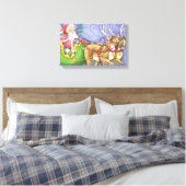 Kute Cartoon kerstkerstkerstkerstkerstkerstkerstke Canvas Afdruk (Insitu (Slaapkamer))