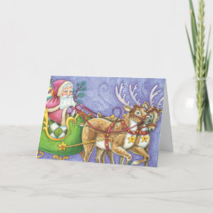 Kute Cartoon kerstkerstkerstkerstkerstkerstkerstke Feestdagen Kaart