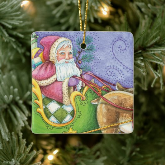 Kute Cartoon kerstkerstkerstkerstkerstkerstkerstke Keramisch Ornament (Boom)