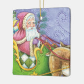 Kute Cartoon kerstkerstkerstkerstkerstkerstkerstke Keramisch Ornament (Links)