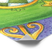 Kute Cartoon kerstkerstkerstkerstkerstkerstkerstke Poster (Hoek)