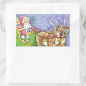 Kute Cartoon kerstkerstkerstkerstkerstkerstkerstke Rechthoekige Sticker (Tas)