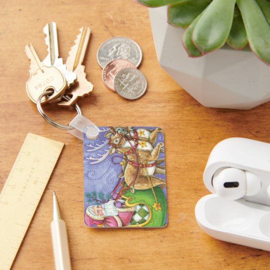 Kute Cartoon kerstkerstkerstkerstkerstkerstkerstke Sleutelhanger (Bureau)