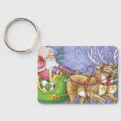 Kute Cartoon kerstkerstkerstkerstkerstkerstkerstke Sleutelhanger (Achterkant)