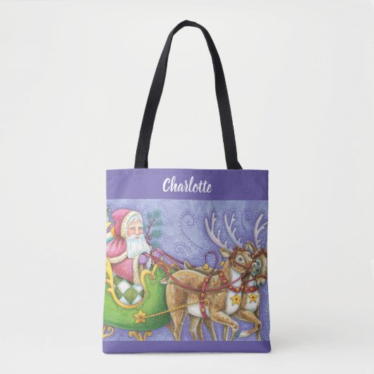 Kute Cartoon kerstkerstkerstkerstkerstkerstkerstke Tote Bag (Voorkant)