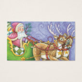 Kute Cartoon kerstkerstkerstkerstkerstkerstkerstke Visitekaartjes (Voorkant)
