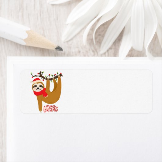 Kute Cartoon kerstsleuf Etiket (Insitu)