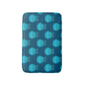 Kute Cartoon kwal Pattern in Blue Ocean Badmat (Voorkant Verticaal)