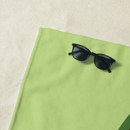 Kute Cartoon Ladybug op een Leaf en een Douane Naa Strandlaken (In situ)