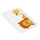 Kute Cartoon Lion Pap en Cub Flexible Magnet Magneet (Rechterzijde)