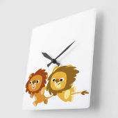 Kute Cartoon-luiers in een snelle wandklok (Hoek)
