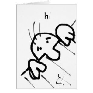 Kute Cartoon Man die over een hek gaat