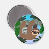 Kute Cartoon moeder Baby Magneet (Voorkant / Achterkant)