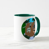 Kute Cartoon moeder Baby Mok (Voorkant rechts)