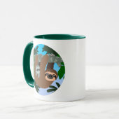 Kute Cartoon moeder Baby Mok (Voorkant links)