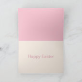 Kute Cartoon Paasbunny & Chick Eggs Feestdagen Kaart (Binnen)