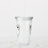 Kute Cartoon Polar Beer Acryl Drinkbeker (Rechts)