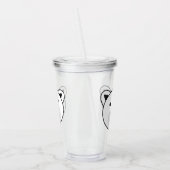 Kute Cartoon Polar Beer Acryl Drinkbeker (Links)