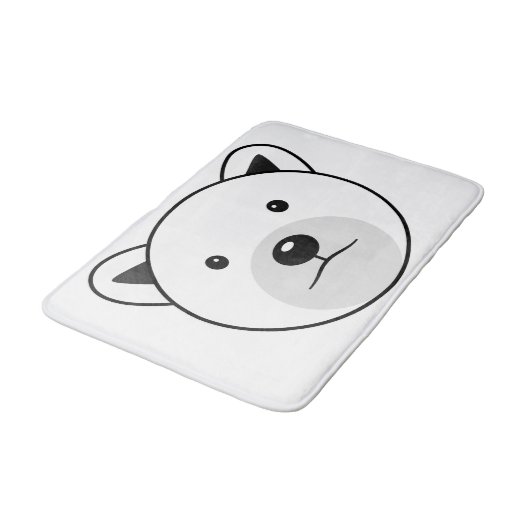 Kute Cartoon Polar Beer Badmat (Gekanteld)