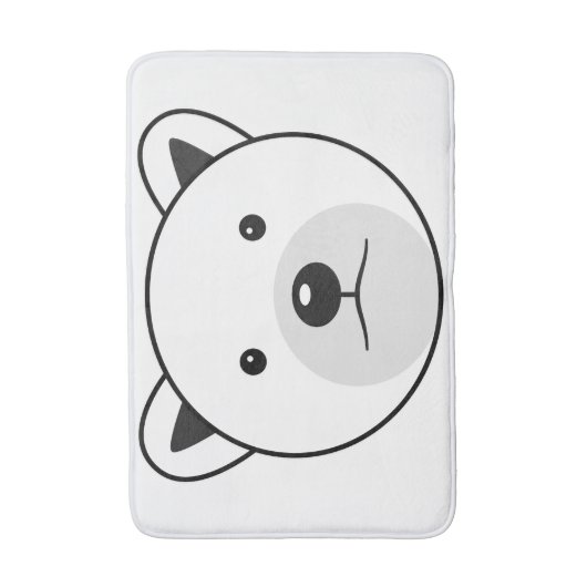 Kute Cartoon Polar Beer Badmat (Voorkant Verticaal)