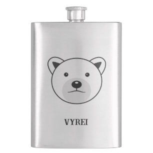 Kute Cartoon Polar Beer Flacon