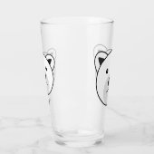 Kute Cartoon Polar Beer Glas (Links)