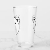 Kute Cartoon Polar Beer Glas (Rechts)