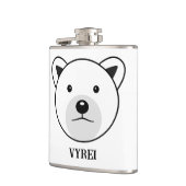 Kute Cartoon Polar Beer Heupfles (Links)