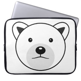 Kute Cartoon Polar Beer Laptop Sleeve