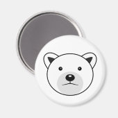 Kute Cartoon Polar Beer Magneet (Voorkant / Achterkant)