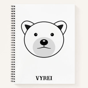 Kute Cartoon Polar Beer Notitieboek